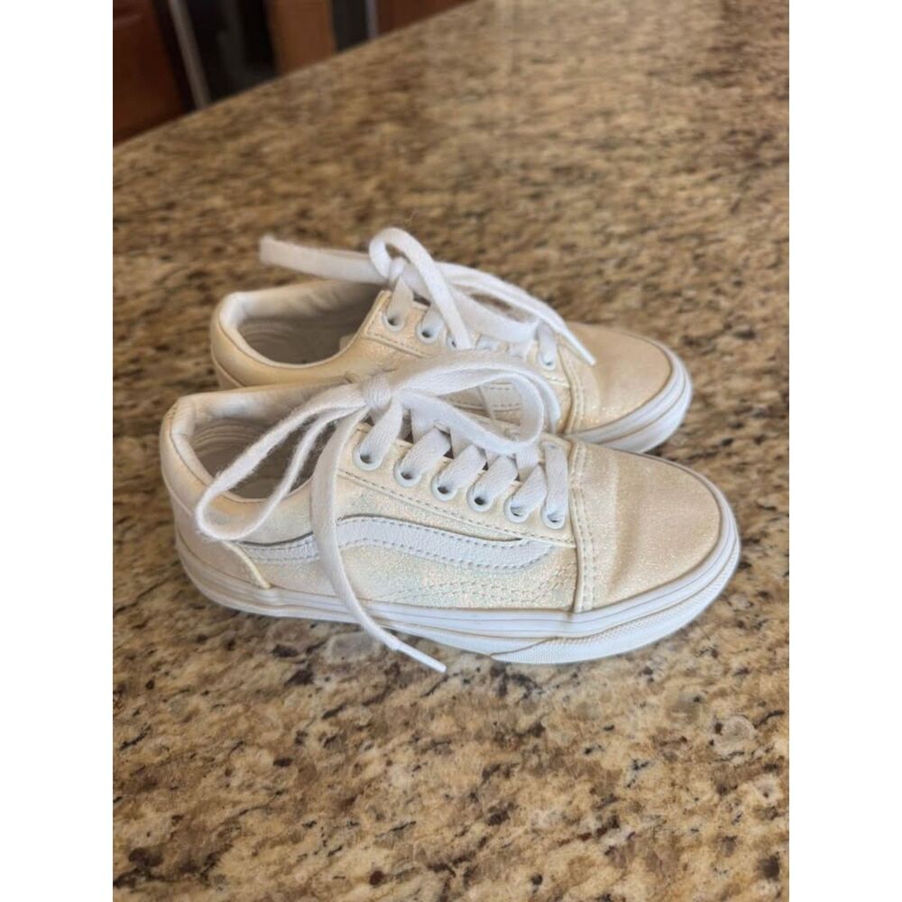 Girls Glitter vans 12